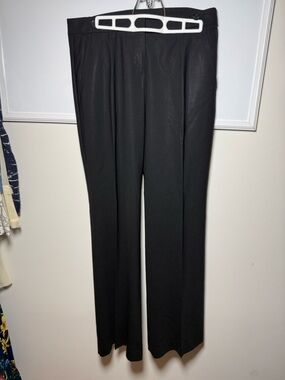 Theory Black Women's Tailored Wide-Leg Dress Pants